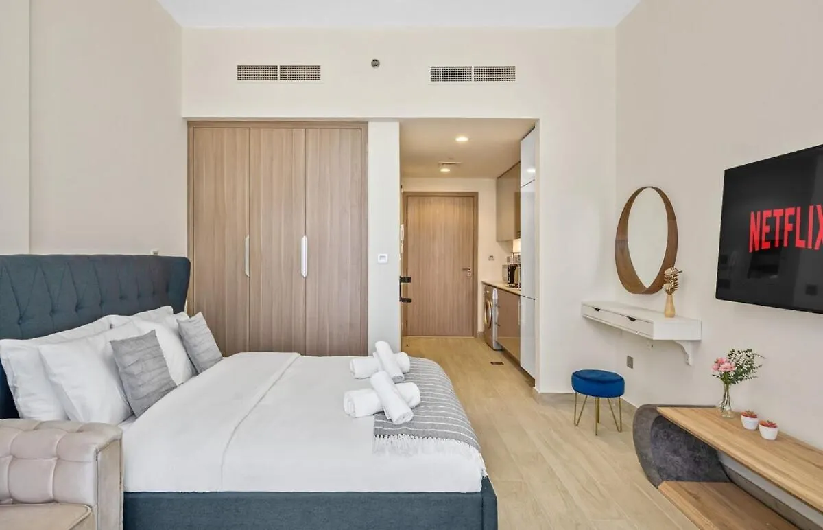 Studio W/ Burjkhalifaview In Riviera Near Downtown Dubai
