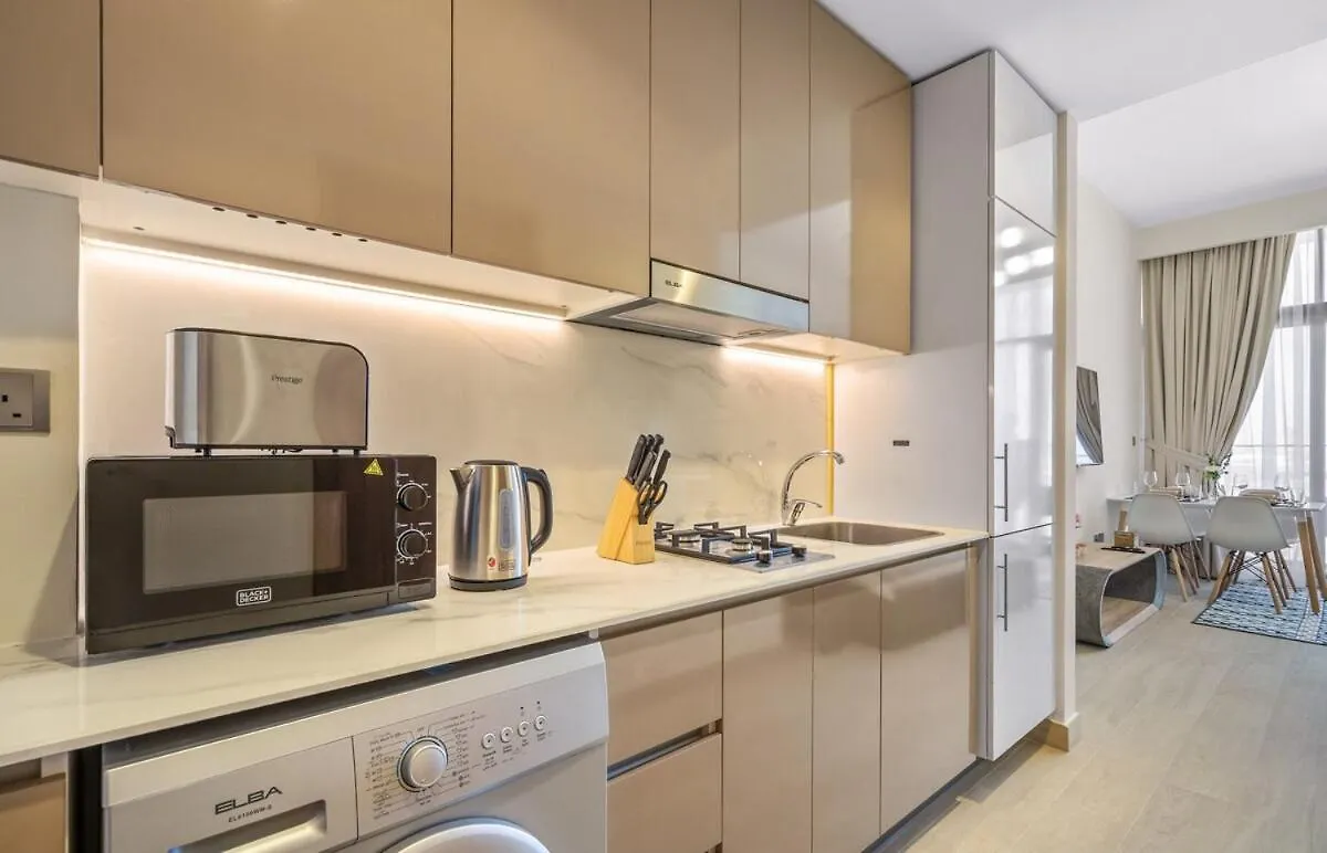 Studio W/ Burjkhalifaview In Riviera Near Downtown Dubai Apartment